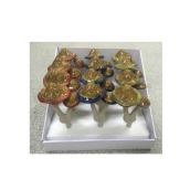 Décorations de jardin en céramique, champignons, 6", assorti