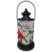 Lantern - Cardinal - LED - Metal and Glass - Black/Red