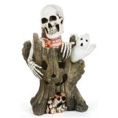 Pièce décorative Haunted Living, squelette et fantôme dans un arbre