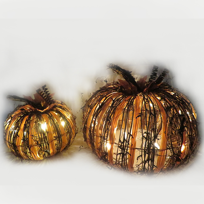 Infinity 10.63-in Battery-Operated LED Lighted Pumpkins