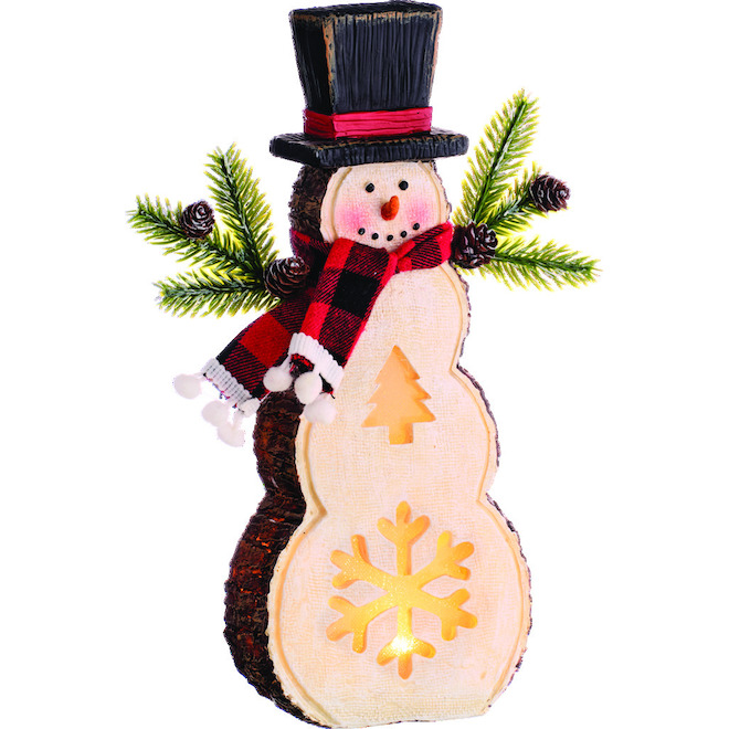 Holiday Living Resin Snowman with LED 10.63-in QYS21419ST-A | RONA
