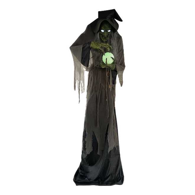 CELEBRATIONS BY L&CO Animated Talking Witch with Magic Ball - 120-in