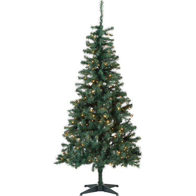 Célébrations BY Landon & Co. BALSAM, 6-ft Pre-Lit Slim Artificial Christmas Tree with 250 LED lights