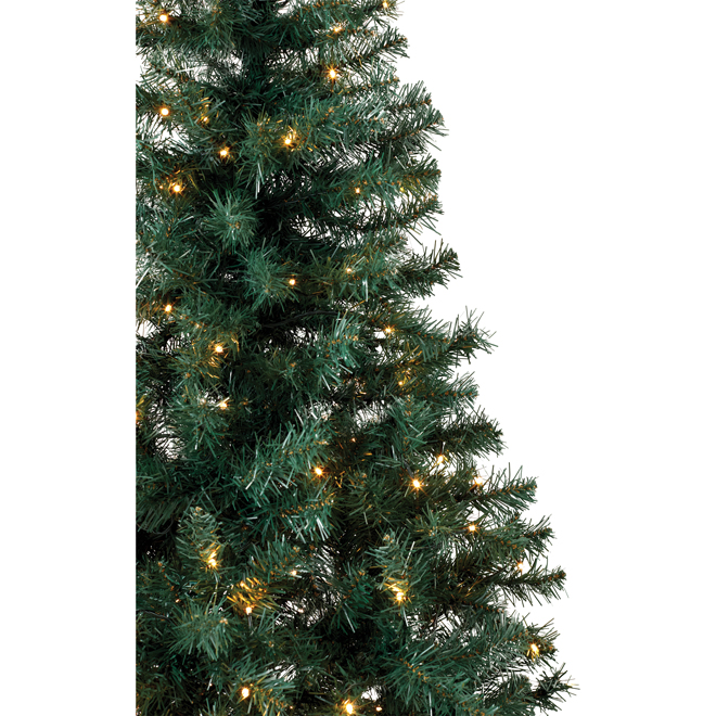 Célébrations BY Landon & Co. BALSAM, 6-ft Pre-Lit Slim Artificial Christmas Tree with 250 LED lights