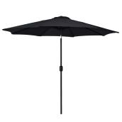Parasol de marché Landon & Co. polyester noir 9 pi