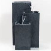 Landon & Co. 14.57 x 12.6 x 24.02-in Grey Concrete 3-Tier Fountain