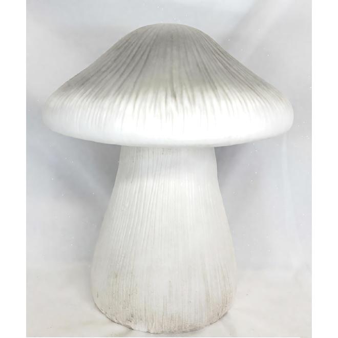 Landon & Co. Decorative Mushroom in Magnesium Oxyde 12 x 15-in - White