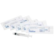 Seringue jetable en plastique, 3 ml, emballage de 6