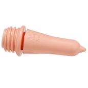 Tétine d'alimentation vissable en caoutchouc, rose