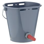 Seau d'alimentation pour veau avec tétine, 8 l