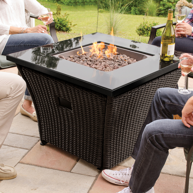 Endless Summer 32-in 50,000-BTU Steel Outdoor Gas Fireplace Table