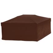Housse Elemental pour foyer extérieur carré de 30,5 po x 24,5 po en tissu brun