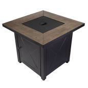 Endless Summer Fire Pit - Wood Look - Square - 24 19/32-in H x 30-in W x 30-in D
