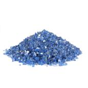 Endless Summer Reflective Blue Fire-Tempered non-Toxic Crushed Glass -15-lb