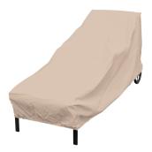 Housse de chaise longue extérieure Elemental en polyester beige 28 x 76 x 30 po