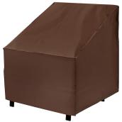 Mr. Bar-B-Q 33 x 36 x 35-in Brown Polyethylene Outdoor Patio Chair Cover