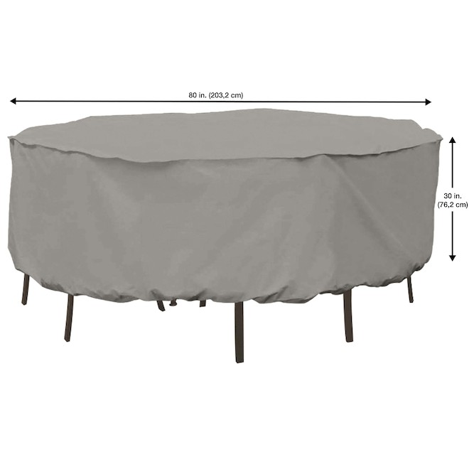 Style Selections 80-in Grey Polyethylene Round Patio Cover 01988LC | RONA