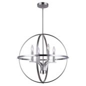 Canarm Arizona 4-Light Chandelier - 60 W - Brushed Nickel