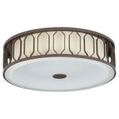 Plafonnier à 2 lumières, Crescent, chrome
