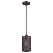 Suspension à 1 lumière, Acton, bronze huilé