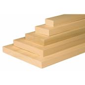 Metrie Poplar Plank - D4S - 1/4" x 3" x 4' - Clear