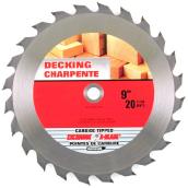 EAB Carbide Saw Blade - 9-in dia - 24 Teeth - Circular - Exchangeable - 7,500 RPM