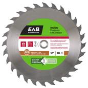 EAB Tool Carbide Saw Blade for Decking - 10-in x 28 Teeth - Exchangeable