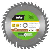 EAB Tool Carbide Saw Blade for Shelving - 10-in x 40 Teeth - Exchangeable