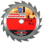 Lame de scie circulaire « Charpente », 7 po, 18 dents
