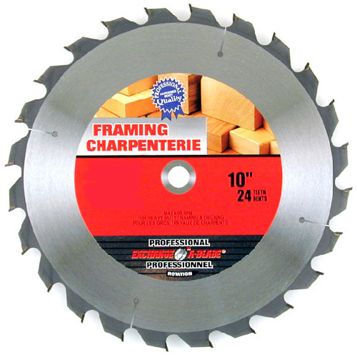 EXCHANGEABLADE EAB Tool Carbide Saw Blade for Framing 10" x 28
