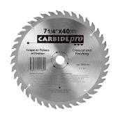 Lame de scie pour tronçonnage « Carbide Pro », 7 ¼ po, 40 DT