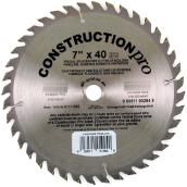 Lame de scie circulaire 40 dents, 7 1/4