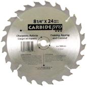 EAB Combination Circular Saw Blade - Carbide - 8 1/4-in Dia - 24 Tooth