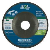 EAB Stay Sharp Professional Masonry Grinding Flat Wheel - 4 1/2-in Dia x 1/8-in T - 7/8-in Arbor - Type 27