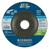 EAB Stay Sharp Professional Metal Grinding Flat Wheel - 4 1/2-in Dia x 1/8-in T - 7/8-in Arbor - Type 27