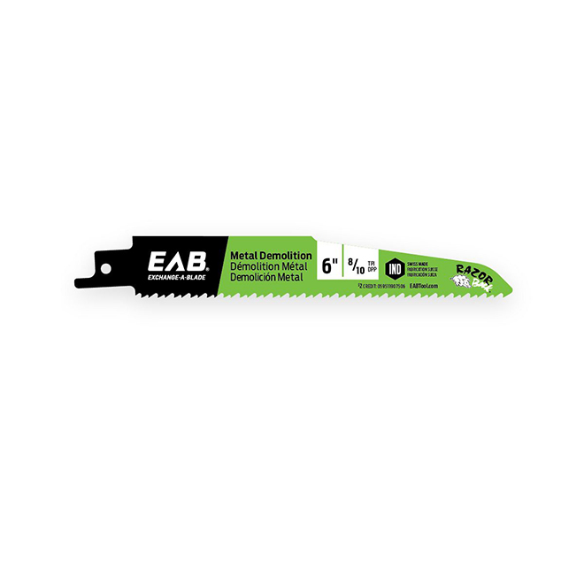 EAB Bi-Metal Reciprocating Saw Blade - Recycle Program - 6-in x 8/10 TPI