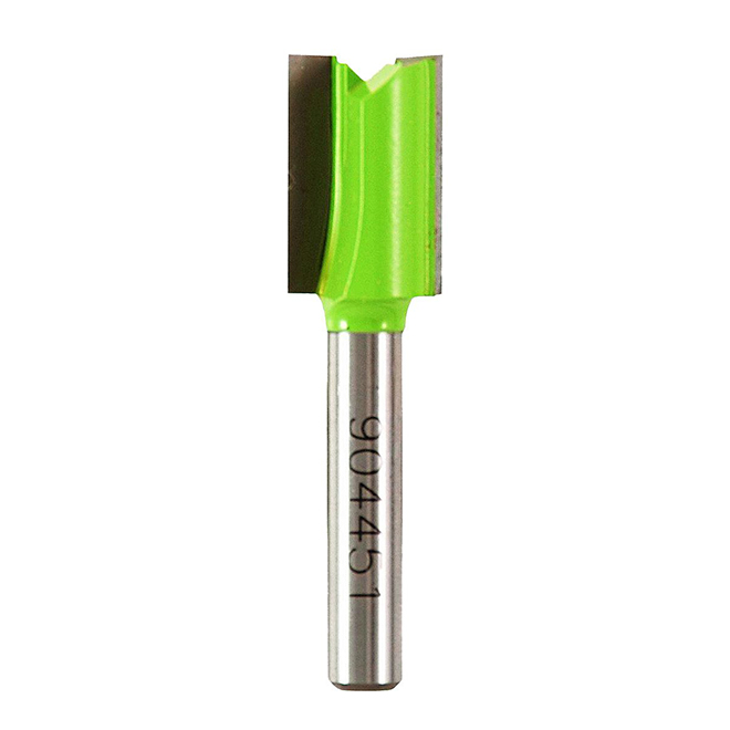 EAB Recyclable and Exchangeable Professional Straight Router Bit - 1/2-in Dia - 1/4-in Round Shank - C3 Carbide Tip