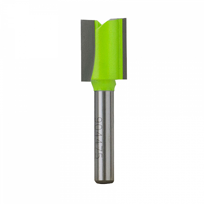 EAB Recyclable and Exchangeable Professional Straight Router Bit - 5/8-in Dia - 1/4-in Round Shank - C3 Carbide Tip
