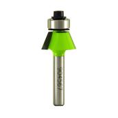 EAB Tool Bevel Trim Professional Router Bit - 1/4" Shank - 22° Angle - Exchangeable