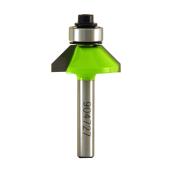 EAB 45° Angle Trim Chamfer Carbide Router Bit - 1-in Dia - 1/4-in Shank - 3/8-in Cutting Length - 2 Flutes