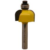 EAB Professional Decorative Cove Router Bit - 7/8-in dia - 1/4-in Round Shank - 1 1/4-in Cutting Length - Carbide-Tipped