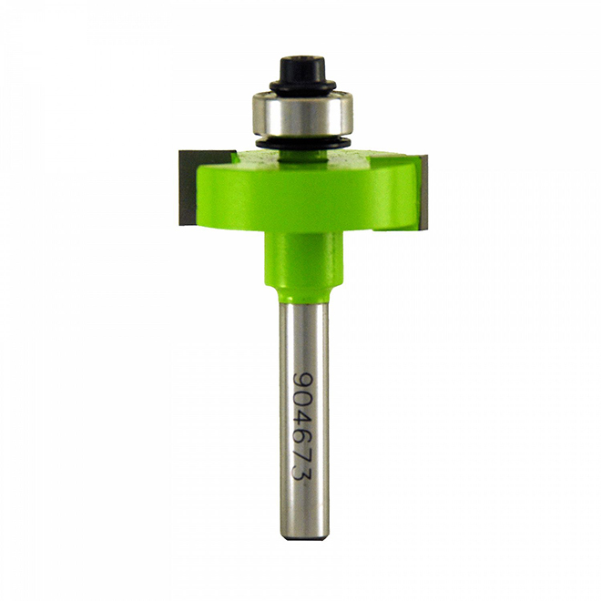 EAB Tool Rabbeting Professional Router Bit - 3/8" x 1/4" Shank - Exchangeable