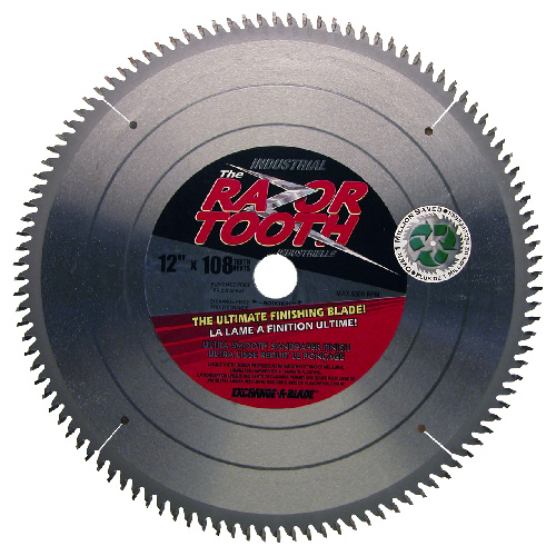 EXCHANGEABLADE EAB RazorTooth Pro Industrial Saw Blade Carbide 12