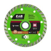 EAB Green Turbo Diamond Circular Saw Blade - Alloy Steel - 4 1/2-in Dia - 5/8-7/8-in Arbour
