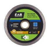 EAB Continuous Diamond Blade for Tile and Marble - Contractor Series - 4-in dia