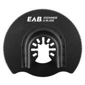 EAB Professional 3 3/8-in Angled Oscillating Blade - 3/4-in Cutting Depth - High-Carbon Steel - For Wood and Drywall