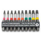 EAB Stay Sharp Industrial Impact 10-Piece Screwdriver Bit Set - Recyclable S2 Spring Steel - Torx - 2-in L