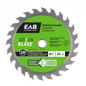 EAB Green Blade 6 1/2-in Framing Saw Blade - 5/8-in DKO Arbour - 24-TPI - ATB Teeth - Carbide-Tipped