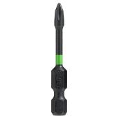 EAB Industrial Torsion Impact Phillips Screwdriver Bit - Recyclable S2 Spring Steel - 1/4-in Hex Shank - #1 2-in