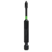 EAB Industrial Torsion Phillips Screwdriver Bit - Recyclable S2 Spring Steel - 1/4-in Hex Shank - #1 3-in